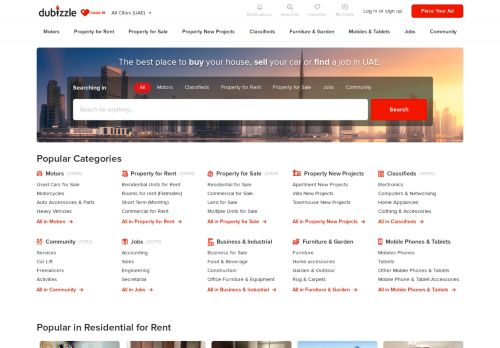 
                            6. dubizzle UAE Classifieds - Best place to rent a property, ...