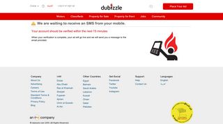 
                            2. dubizzle.com | Verify your account - dubizzle Dubai