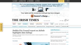 
                            4. Dublin City Council report on Airbnb highlights data failings