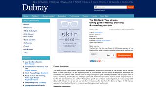 
                            10. Dubray Books. The Skin Nerd: Your straight-talking guide to feeding ...