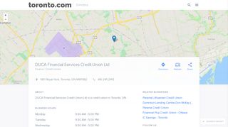 
                            10. DUCA Financial Services Credit Union Ltd in Toronto, ON - 416 245 ...