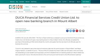 
                            5. DUCA Financial Services Credit Union Ltd. to open new banking ...