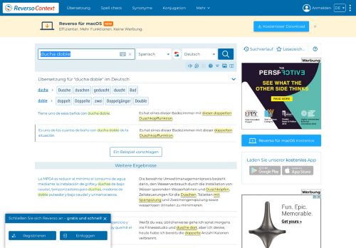 
                            10. ducha doble - Deutsch Übersetzung - Spanisch Beispiele | Reverso ...