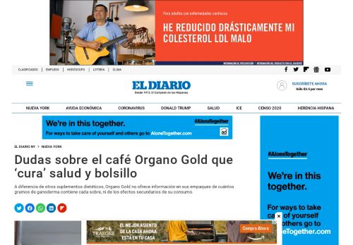 
                            11. Dudas sobre el café Organo Gold que 'cura' salud y bolsillo | El Diario ...