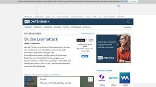 
                            9. Duden Learnattack - Unternehmensprofil | Gründerszene