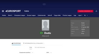 
                            5. Dudu - Profilo giocatore - Calcio - Eurosport