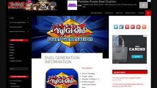 
                            8. Duel Generation Information | YuGiOh! World