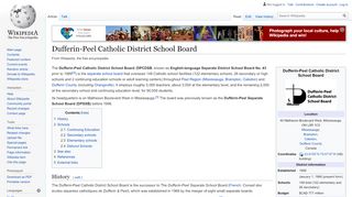 
                            5. Dufferin-Peel Catholic District School Board - Wikipedia