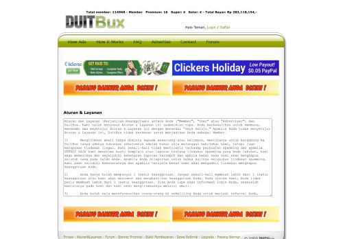 
                            4. DuitBux - Aturan & Layanan
