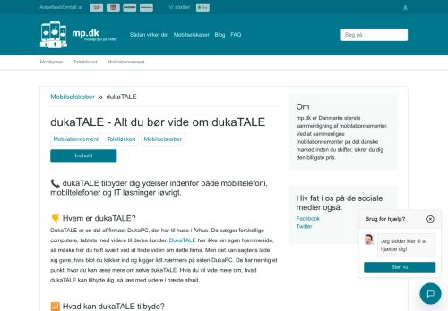 
                            4. dukaTALE mobilselskab → Info om dukaTALE - Mp.dk