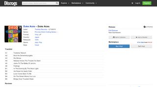 
                            6. Duke Aces - Duke Aces (Vinyl, LP) | Discogs