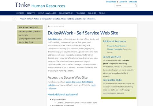 
                            3. Duke@Work - Duke HR - Duke University