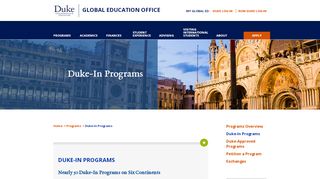 
                            4. DUKE-IN PROGRAMS | Global Education Office - Duke Study Abroad
