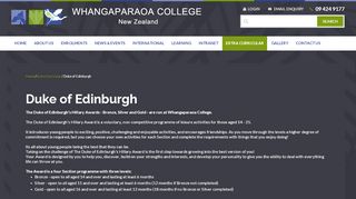 
                            8. Duke of Edinburgh - Whangaparaoa College