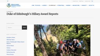 
                            13. Duke of Edinburgh's Hillary Award Reports Archives - Mount Albert ...