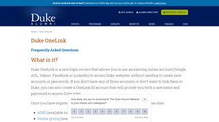 
                            3. Duke OneLink | Duke