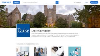 
                            10. Duke University Online Courses | Coursera
