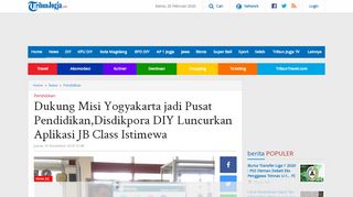 
                            7. Dukung Misi Yogyakarta jadi Pusat Pendidikan,Disdikpora DIY ...
