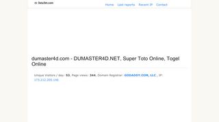 
                            4. DUMASTER4D.NET, Super Toto Online, Togel Online