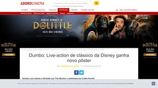 
                            10. Dumbo: Live-action de clássico da Disney ganha novo pôster ...