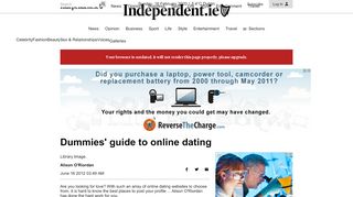 
                            7. Dummies' guide to online dating - Independent.ie
