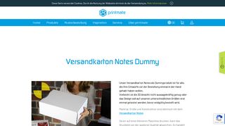
                            6. Dummyproduktion Versandkarton Notes | printmate
