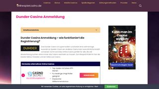 
                            5. Dunder Casino Anmeldung – wie funktioniert die Registrierung?