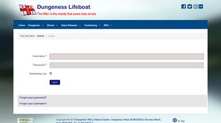 
                            8. Dungeness RNLI Lifeboat - Login