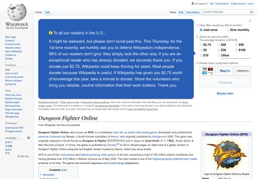 
                            12. Dungeon Fighter Online - Wikipedia