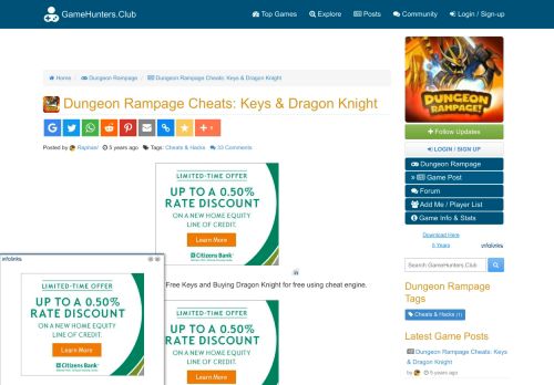 
                            8. Dungeon Rampage Cheats: Keys & Dragon Knight - Dungeon Rampage