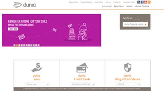 
                            7. dunia | Financial Solutions…Credit Cards, Personal & Car Loans