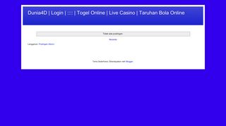 
                            4. Dunia4D | Login | :::: | Togel Online | Live Casino | Taruhan Bola Online