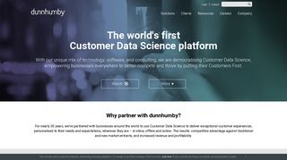 
                            2. dunnhumby - Global leader in Customer Data Science