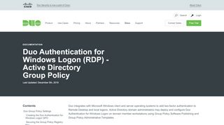 
                            13. Duo Authentication for Windows Logon Group Policy ... - Duo Security