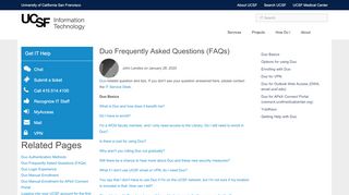 
                            13. Duo Frequently Asked Questions (FAQs) | it.ucsf.edu
