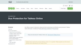 
                            6. Duo Protection for Tableau Online | Duo Security