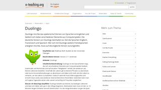 
                            12. Duolingo — e-teaching.org