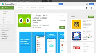 
                            8. Duolingo: Inglês e Espanhol – Apps no Google Play