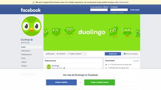 
                            11. Duolingo - Inicio | Facebook