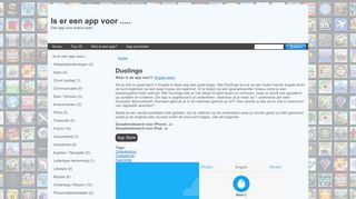
                            10. Duolingo | Is er een app voor .....