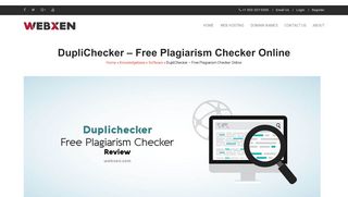 
                            5. Duplichecker - Free Plagiarism Checker Online - Webxen.com