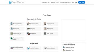 
                            4. Duplichecker.com | Best online site with 100% free Tools