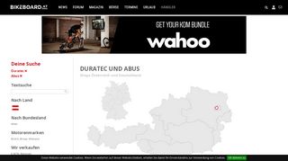 
                            9. Duratec und Abus Händler Österreich und Deutschland - Bikeboard.at