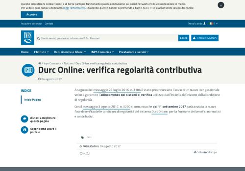 
                            4. Durc Online verifica regolarita contributiva - Inps