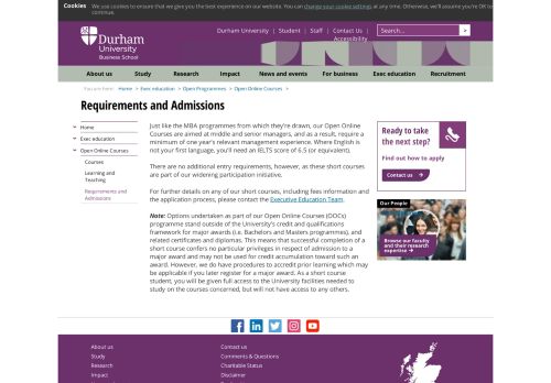 
                            5. Durham University Business School : Requirements and Admissions ...