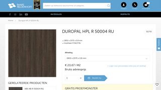 
                            6. Duropal HPL R 50004 RU - Duropal HPL - Baars & Bloemhoff