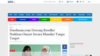
                            10. Dusdusan.com Dorong Reseller Naikkan Omzet Secara Mandiri ...
