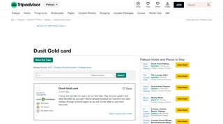 
                            12. Dusit Gold card - Pattaya Forum - TripAdvisor
