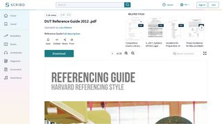 
                            10. DUT Reference Guide 2012 .pdf | Turnitin | Citation - Scribd