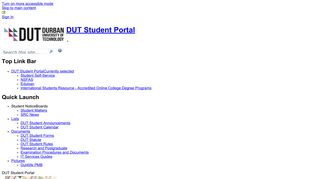 
                            3. DUT Student Portal